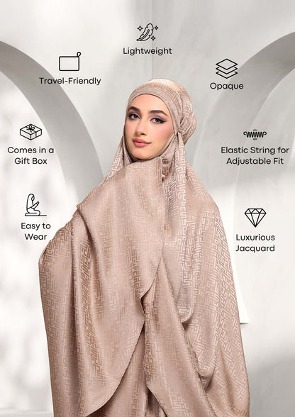 Premium Prayer Set - Monogram Taupe