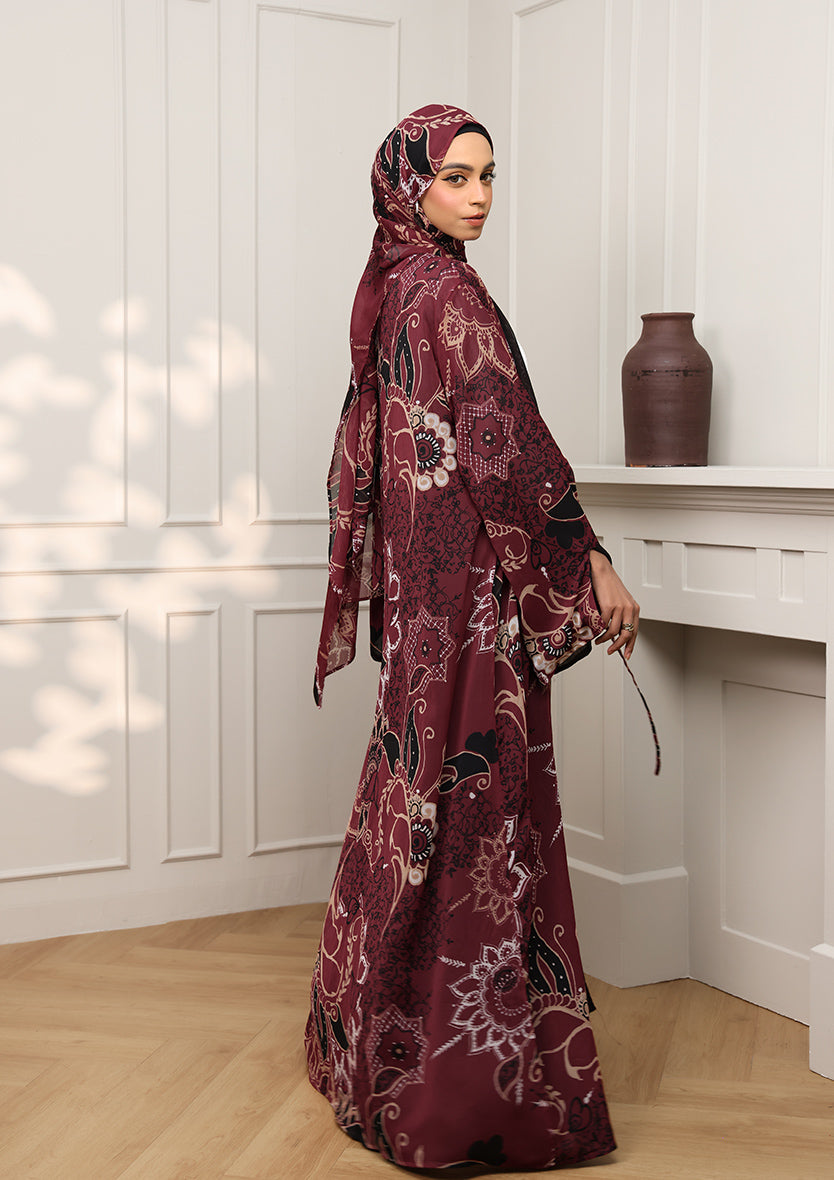 Tie Front Abaya & Shawl Set - Integrity