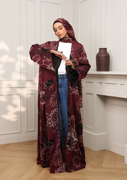 Tie Front Abaya & Shawl Set - Integrity