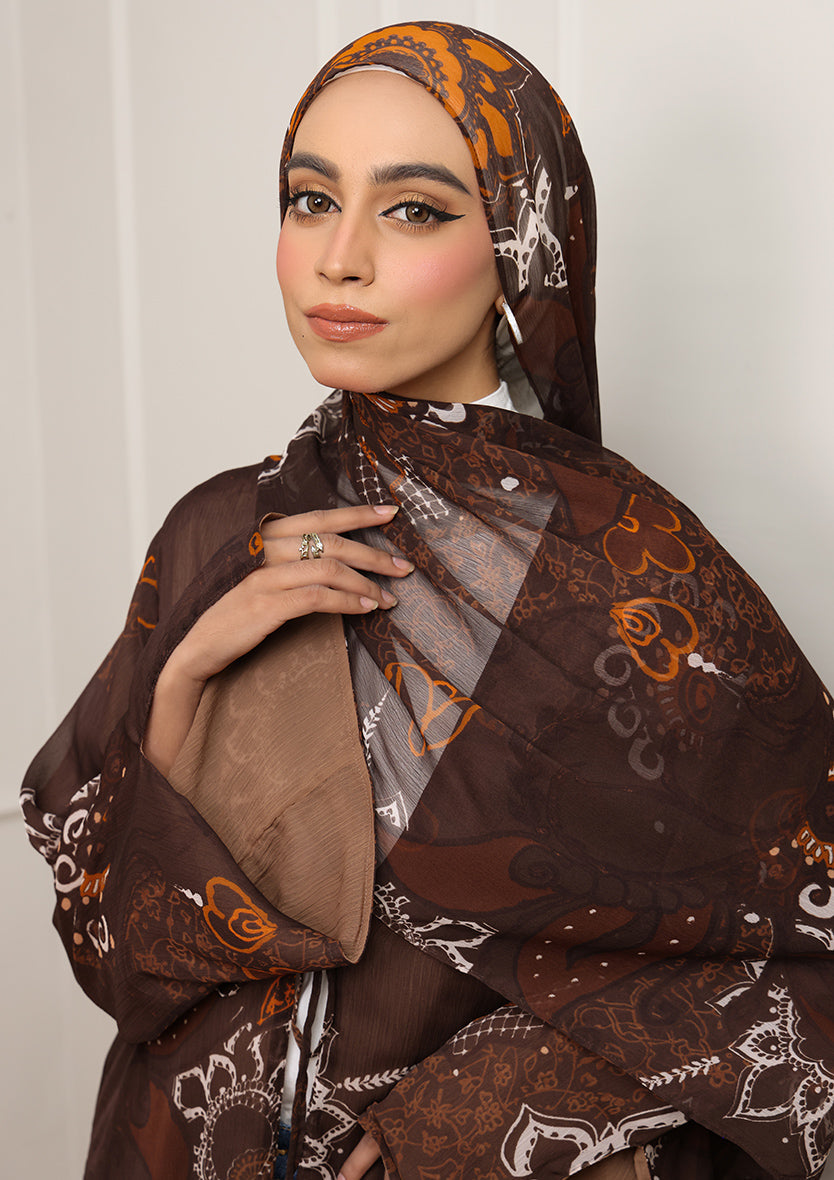 Tie Front Abaya & Shawl Set -  Sincerity