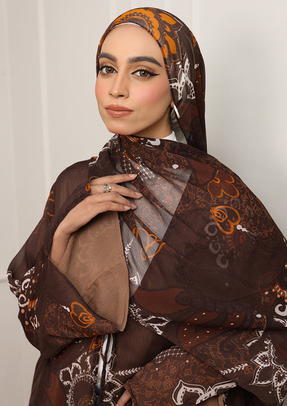 Tie Front Abaya & Shawl Set -  Sincerity