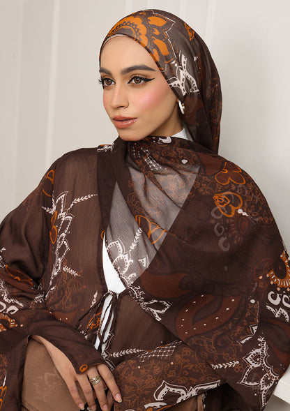 Tie Front Abaya & Shawl Set -  Sincerity