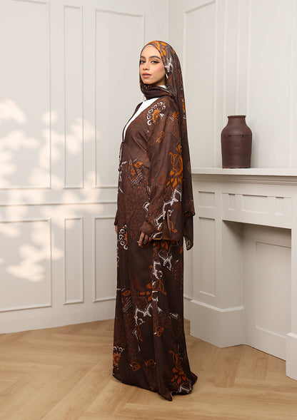 Tie Front Abaya & Shawl Set -  Sincerity