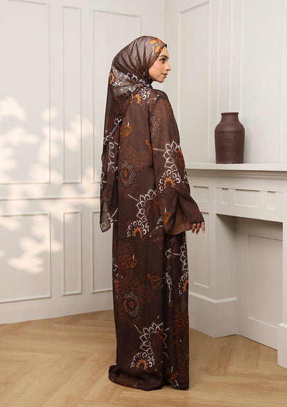 Tie Front Abaya & Shawl Set -  Sincerity