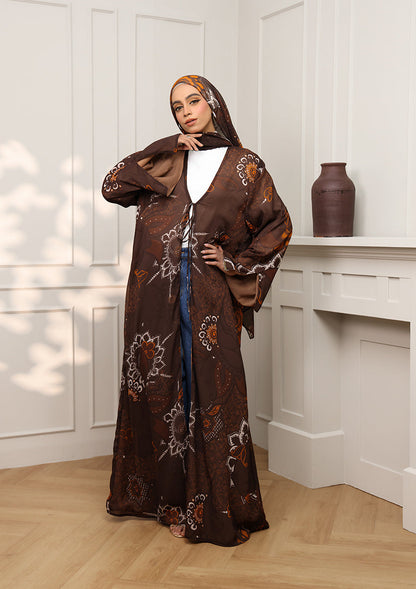 Tie Front Abaya & Shawl Set -  Sincerity