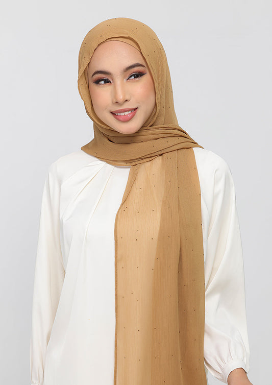 Topaz Crystals - Crinkled Chiffon