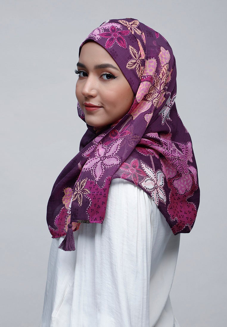 Scabiosa - Crinkled Chiffon - BOKITTA Hijab
